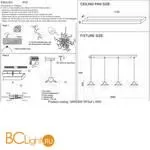 Подвесной светильник Crystal lux Garden GARDEN SP3х4 L1600 GOLD - Фото 1