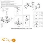 Люстра Crystal lux Hollywood HOLLYWOOD SP-PL10 GOLD D1000 - Фото 3