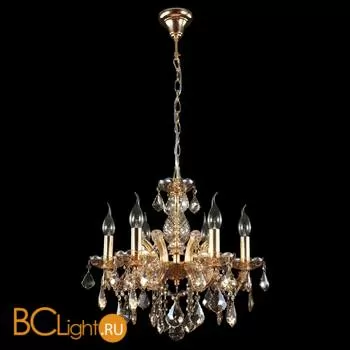 Люстра Crystal lux Ines SP6 GOLD/AMBER - Фото 0