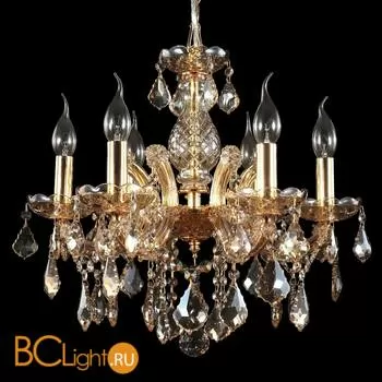 Люстра Crystal lux Ines SP6 GOLD/AMBER