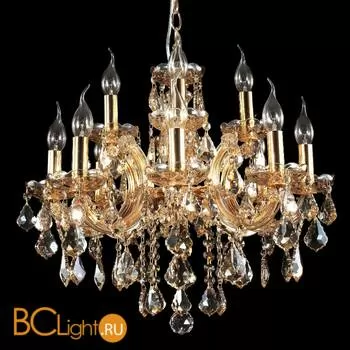 Люстра Crystal lux Ines SP8+4 GOLD/AMBER