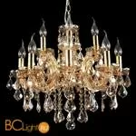 Люстра Crystal lux Ines SP8+4 GOLD/AMBER
