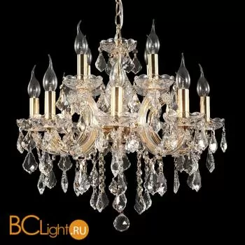 Люстра Crystal lux Ines SP8+4 GOLD/TRANSPARENT