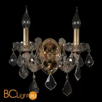 Бра Crystal lux Ines AP2 GOLD/TRANSPARENT