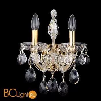 Бра Crystal lux Isabel AP2 GOLD/TRANSPARENT