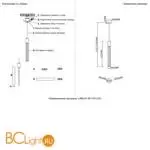 Подвесной светильник Crystal lux lineup LINEUP SP11W LED BRASS - Фото 5
