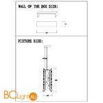 Подвесной светильник Crystal lux LIRICA SP3 CHROME - Схема