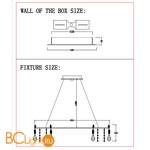 Подвесной светильник Crystal lux LIRICA SP10 D610 CHROME - Схема