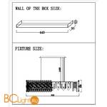 Подвесной светильник Crystal lux LIRICA SP13 L930 CHROME - Схема