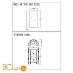 Настенный светильник Crystal lux LIRICA AP2 CHROME - Схема