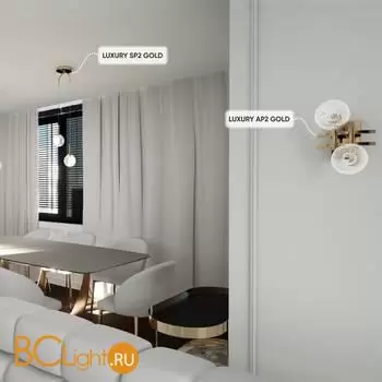 Бра Crystal lux LUXURY LUXURY AP2 GOLD - Фото 5