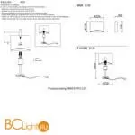 Настольная лампа Crystal lux Maestro MAESTRO LG1 CHROME - Фото 1