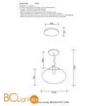 Подвесной светильник Crystal lux malaga MALAGA SP1 D280 COOPER - Фото 2