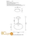 Подвесной светильник Crystal lux malaga MALAGA SP1 D360 GOLD - Фото 2
