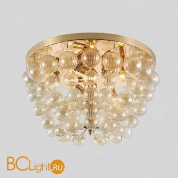 Потолочный светильник Crystal lux Mallorca PL8 GOLD/AMBER