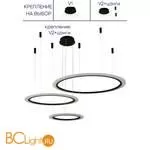 Подвесной светильник Crystal lux Manzana MANZANA SP67W LED BLACK - Фото 0