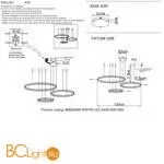 Подвесной светильник Crystal lux Manzana MANZANA SP67W LED BLACK - Фото 5