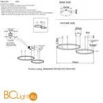 Подвесной светильник Crystal lux Manzana MANZANA SP53W LED BLACK - Фото 3