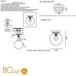 Потолочный светильник Crystal lux Mario MARIO PL1 D200 NICKEL/TRANSPARENTE - Фото 3