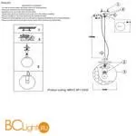Подвесной светильник Crystal lux Mayo MAYO SP1 D200 CHROME/GREEN - Фото 1