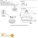 Подвесной светильник Crystal lux Muchos MUCHOS SP123W LED D600+800 GOLD - Фото 3