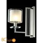 Бра Crystal lux NICOLAS NICOLAS AP1 NICKEL/WHITE - Фото 0