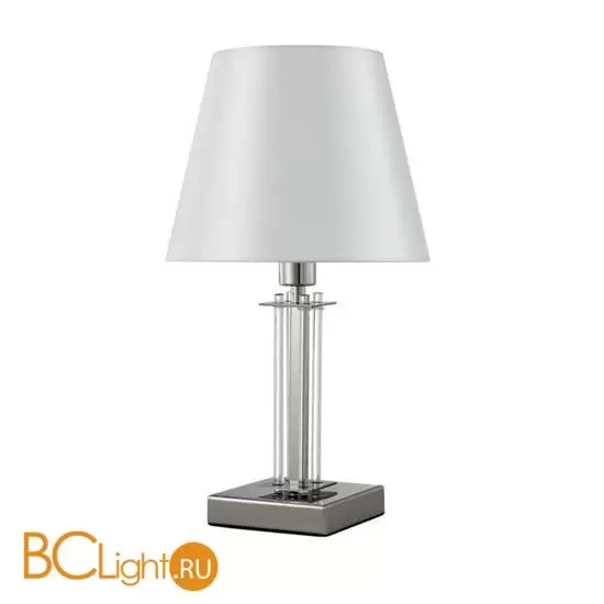 Настольная лампа Crystal lux NICOLAS NICOLAS LG1 NICKEL/WHITE