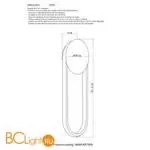 Настенный светильник Crystal lux Nina NINA AP18W LED BRASS - Фото 0