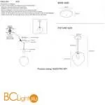 Подвесной светильник Crystal lux Nuestro NUESTRO SP1 GOLD/AMBER - Фото 0