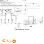 Подвесной светильник Crystal lux Otono OTONO SP10 L980 BRASS/TRANSPARENTE - Фото 4