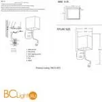 Бра Crystal lux Paco PACO AP2 CHROME/BLACK - Фото 1