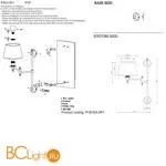 Бра Crystal lux Poesia POESIA AP1 BRASS - Фото 1