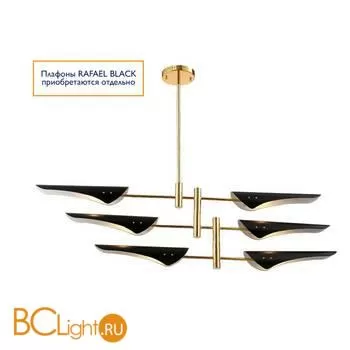 Люстра Crystal lux RAFAEL SP6 GOLD без плафонов - Фото 2
