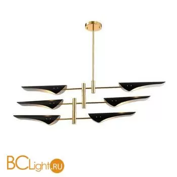 Люстра Crystal lux RAFAEL SP6 GOLD + 6x RAFAEL BLACK - Фото 0
