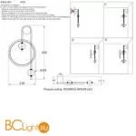 Бра Crystal lux Rodrigo RODRIGO AP20W LED BLACK/GOLD - Фото 4