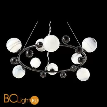 Люстра Crystal lux Salvadore SALVADORE SP9H BLACK CHROMIUM