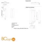 Настенный светильник Crystal lux selene SELENE AP20 LED BRASS - Фото 3