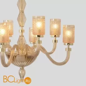 Люстра Crystal lux SILVESTRO SILVESTRO SP8 AMBER - Фото 1
