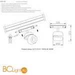 Трековый светильник Crystal lux Space CLT 0.33 011 7W BL-BL 4000K