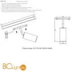 Трековый светильник Crystal lux Space CLT 0.33 009 12W GO 4000K