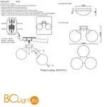 Люстра Crystal lux Suite SUITE PL3 BRONZE - Фото 2