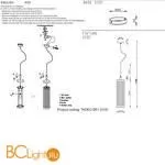 Подвесной светильник Crystal lux Tadeo TADEO SP1 D100 GOLD/TRANSPARENTE - Фото 1