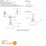 Подвесной светильник Crystal lux Toledo TOLEDO SP1 V2 BROWN