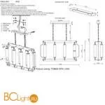 Люстра Crystal lux Tomas TOMAS SP8 L1000 BRASS - Фото 0