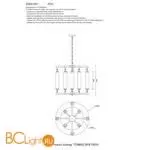 Люстра Crystal lux TOMAS TOMAS SP8 D650 BRASS - Фото 2