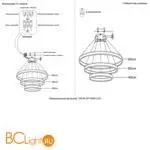 Люстра Crystal lux TRON TRON SP158W LED BLACK - Фото 5