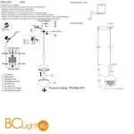 Подвесной светильник Crystal lux Truena TRUENA SP1 BRONZE - Фото 3