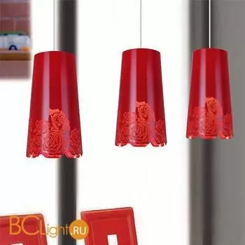 Подвесной светильник Crystal Lux Tubo SP1 ROSSO