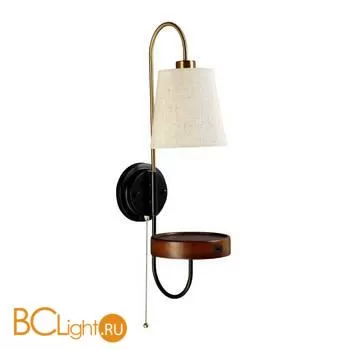 Бра Crystal lux TWINS AP1 USB WENGE