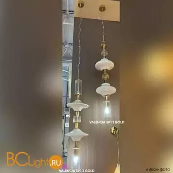 Подвесной светильник Crystal lux valencia VALENCIA SP1.3 GOLD - Фото 1